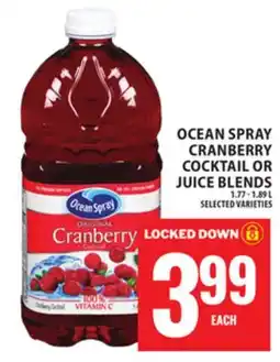 Food Basics OCEAN SPRAY CRANBERRY COCKTAIL OR JUICE BLENDS offer