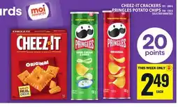 Food Basics CHEEZ-IT CRACKERS OR PRINGLES POTATO CHIPS offer