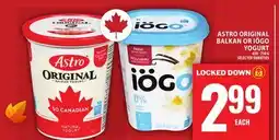 Food Basics ASTRO ORIGINAL BALKAN OR IÖGO YOGURT offer