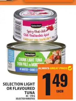 Food Basics SELECTION LIGHT OR FLAVOURED TUNA offer
