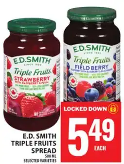 Food Basics E.D. SMITH TRIPLE FRUITS SPREAD offer