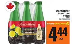 Food Basics IRRESISTIBLE SPARKLING WATER offer