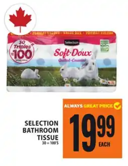 Food Basics SELECTION BATHROOM TISSUE offer