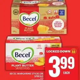 Food Basics BECEL MARGARINE STICKS OR SPREAD offer