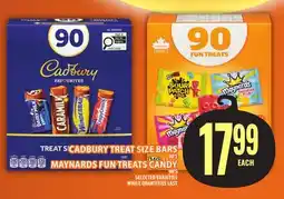 Food Basics CADBURY TREAT SIZE BARS OR MAYNARDS FUN TREATS CANDY offer