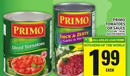Food Basics PRIMO TOMATOES OR SAUCE offer