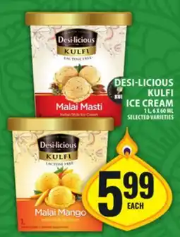 Food Basics DESI-LICIOUS KULFI ICE CREAM offer