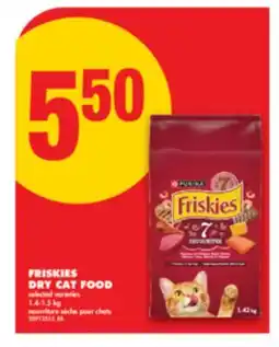 No Frills FRISKIES DRY CAT FOOD, 1.4-1.5 kg offer