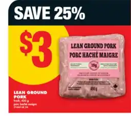 No Frills LEAN GROUND PORK, 450 G offer