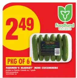 No Frills FARMER'S MARKET MINI CUCUMBERS offer
