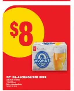 No Frills PC DE-ALCOHOLIZED BEER, 12x355 mL offer