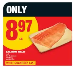 No Frills SALMON FILLET offer