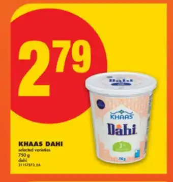No Frills KHAAS DAHI, 750 G offer