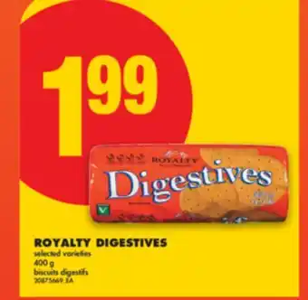 No Frills ROYALTY DIGESTIVES, 400 G offer