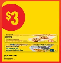 No Frills NO NAME FOIL offer