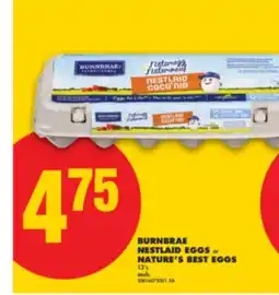 No Frills BURNBRAE NESTLAID EGGS or NATURE'S BEST EGGS, 12's offer