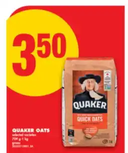 No Frills QUAKER OATS, 709 G - 1 KG offer