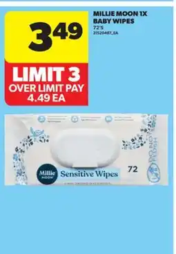 Real Canadian Superstore MILLIE MOON 1X BABY WIPES 72' S offer
