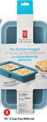 Real Canadian Superstore PC HALF CUP TRAY WITH LID offer