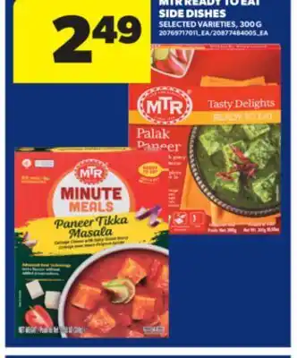 Real Canadian Superstore MTR READY TO EAT SIDE DISHES, 300 G offer