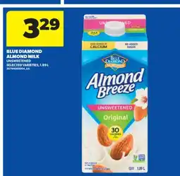 Real Canadian Superstore BLUE DIAMOND ALMOND MILK, 1.89 L offer