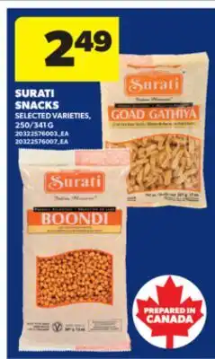 Real Canadian Superstore SURATI SNACKS, 250/341 G offer