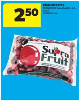 Real Canadian Superstore CRANBERRIES, 340 G offer