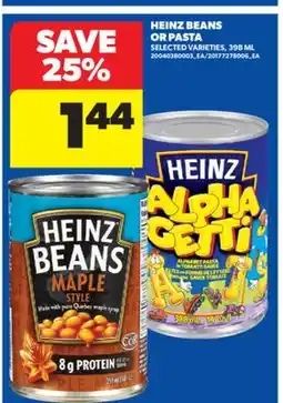 Real Canadian Superstore HEINZ BEANS OR PASTA, 398 ML offer