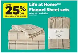 Real Canadian Superstore LIFE AT HOME FLANNEL SHEET SETS offer