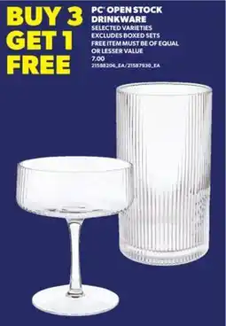 Real Canadian Superstore PC OPEN STOCK DRINKWARE offer