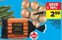 Real Canadian Superstore FARMER'S MARKET CARROTS OR YELLOW ONIONS, 3 LB BAG offer