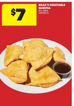 Real Canadian Superstore BRAR'S VEGETABLE SAMOSA, 6' S, 720 G offer
