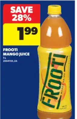 Real Canadian Superstore FROOTI MANGO JUICE, 1 L offer