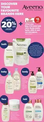 Real Canadian Superstore AVEENO HAIR CARE, BODY WASH, BABY, SKIN OR SUN CARE PRODUCTS offer