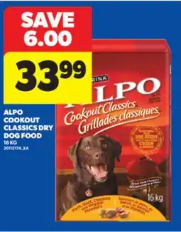 Real Canadian Superstore ALPO COOKOUT CLASSICS DRY DOG FOOD, 16 KG offer
