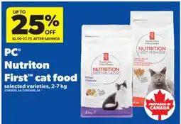 Real Canadian Superstore PC NUTRITON FIRST CAT FOOD, 2-7 kg offer