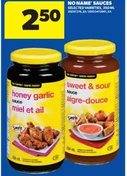 Real Canadian Superstore NO NAME SAUCES, 350 ML offer