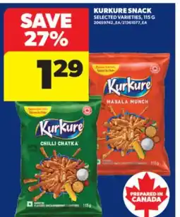 Real Canadian Superstore KURKURE SNACK, 115 G offer