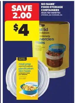 Real Canadian Superstore NO NAME FOOD STORAGE CONTAINERS offer