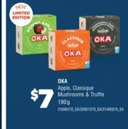 Real Canadian Superstore OKA APPLE, CLASSIQUE MUSHROOMS & TRUFFLE, 190 g offer