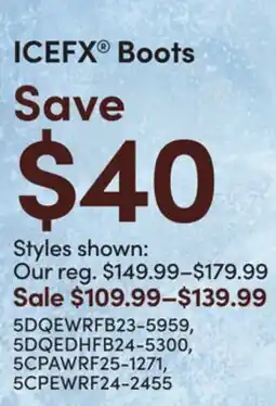 Mark's ICEFX Boots offer