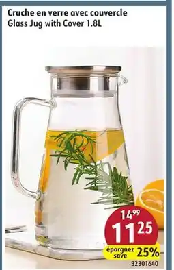 Sushi Shop Glass Jug with Cover 1.8L offer