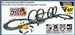 Sushi Shop Slot Car Race Track Set 960cm with 4 Loop Track 1:64 Scale offer