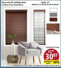 Sushi Shop Cordless Faux Wood Blind offer