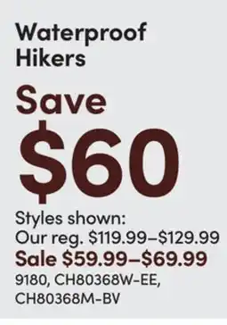 Mark's Hi-Tec Waterproof Hikers offer