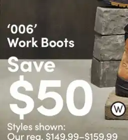 Mark's 006' Work Boots offer