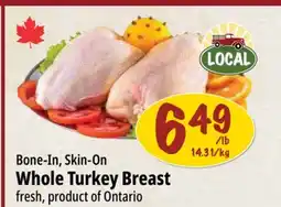 Farm Boy Bone-In, Skin-On Whole Turkey Breast offer