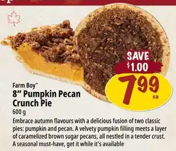 Farm Boy Farm Boy 8 Pumpkin Pecan Crunch Pie offer