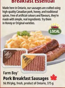 Farm Boy Farm Boy Pork Breakfast Sausages offer