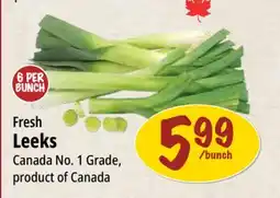 Farm Boy Fresh Leeks offer
